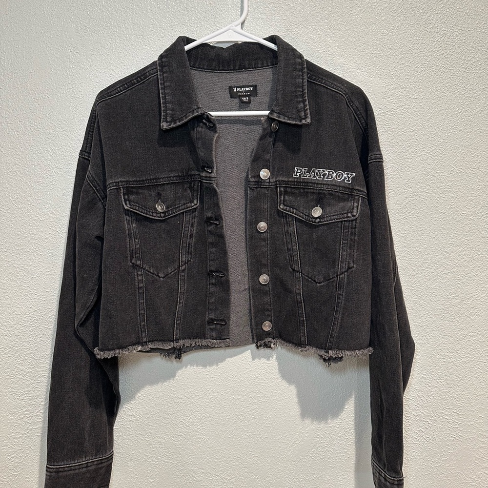 PLAYBOY Charcoal Denim Jacket